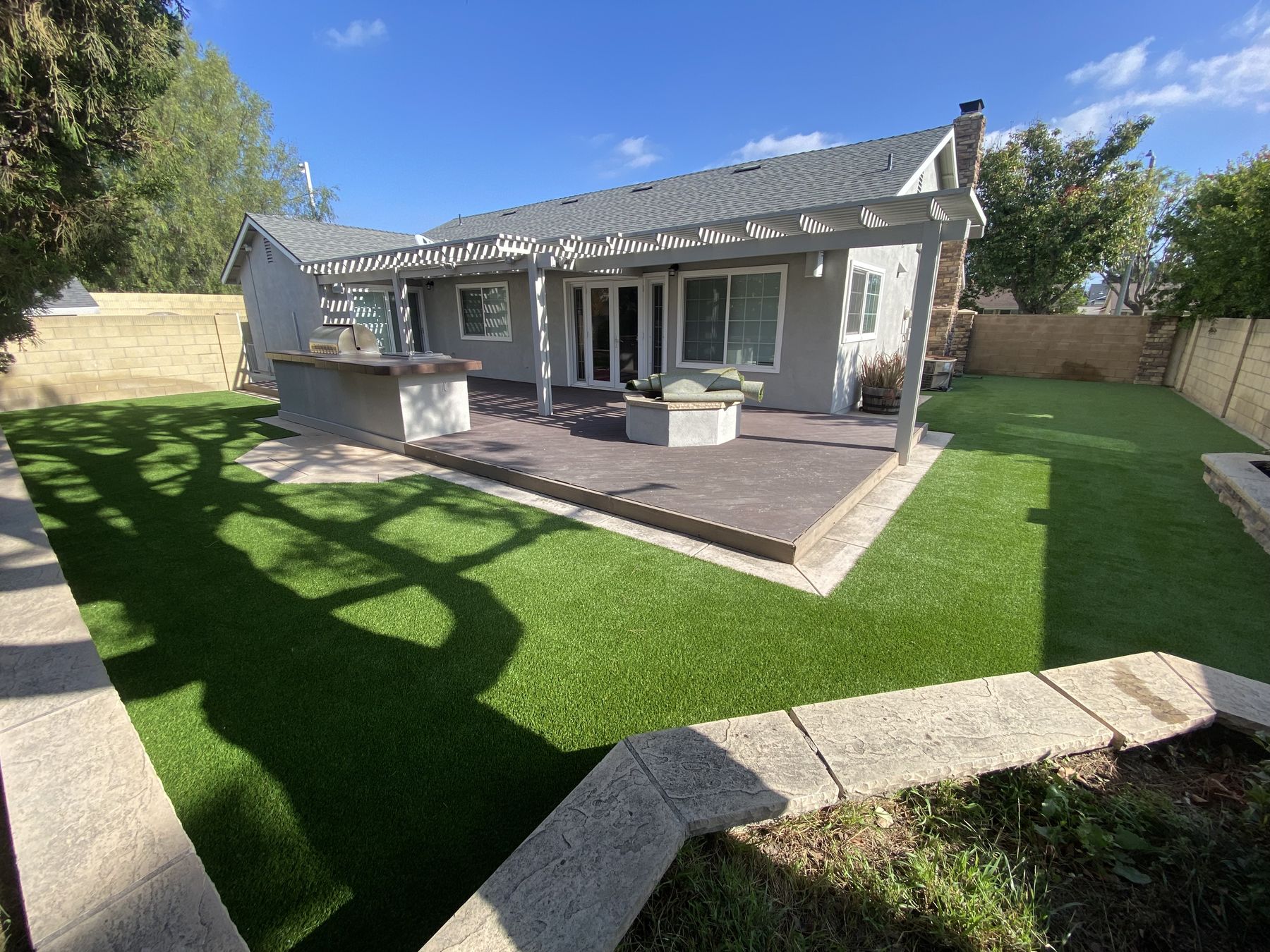 Artificial lawn installed by Always Green